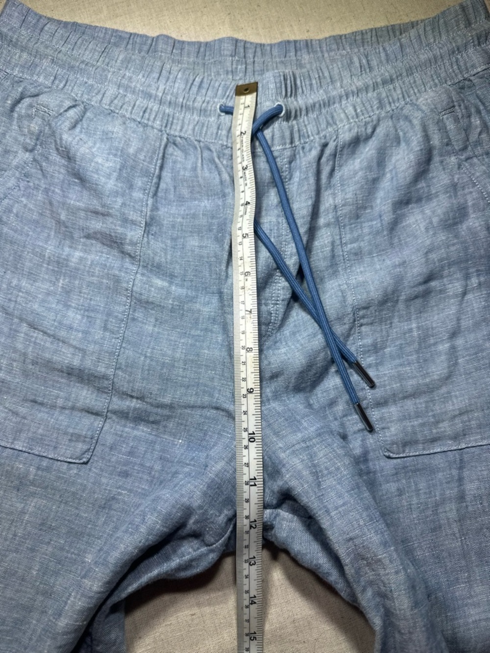 Athleta Light Blue Line Elastic Waist Wide Leg Pants Women’s Size 8 #summer - Picture 6 of 8